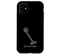 Metal Detector introverso Hobbyist Tranquillo Detectorist Regalo Custodia per iPhone 11