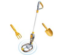 Metal Detector, Kids Gold Finder, Lightweight Treasure Scanner, 800g, Adjustable Handheld Coil, Easy Grip Design for Outdoor Yard Exploration and Park Adventures Incorporates Educational Games
