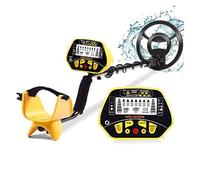 Metal detector, Metal Detector MD-3028 Rilevatore di metalli Pinpoint Bobina ricerca impermeabile Ferrosi e non ferrosi Distinguere per la caccia in spiaggia(Groen)