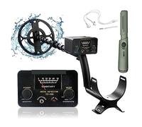 Metal Detector, Metal Detector Waterproof Detector De Metales Profesional Localizzazione for la ricerca del tesoro Ferro d'oro sotterraneo(GT200-4)