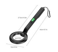 Metal Detector Oro Argento Ricerca Tesoro Getector Gold Finder 360 Gradi Portatile Allarme Bobina Strumento(Metal Detector A)