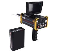 Metal detector per la caccia all'oro - Rilevamento profondo 25 m, raggio di ricerca 999 m, scanner per tesori con schermo pieghevole per oro, argento, monete e rame