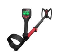 Metal detector pieghevole for adulti e bambini Kit metal detector impermeabile IP68 regolabile con cuffia Pala Rastrello TX-430 Rosso Uso subacqueo e in spiaggia