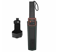 Metal Detector Portatile con Custodia, Bacchetta di Sicurezza Scanner Portatile con Vibrazione e Doppio Avviso Sonoro ad Alta Sensibilità per Lo Screening della Sede degli Eventi