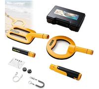 Metal detector portatile con custodia rigida, rilevatore portatile leggero 3 in 1, oro impermeabile, facile da trasportare, alta precisione, for caccia al tesoro all'aperto nel cortile