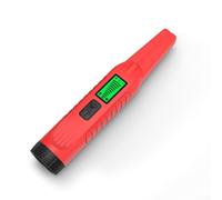 Metal detector portatile con schermo LCD e rilevamento a 360 gradi per controlli di sicurezza, scavi archeologici e caccia al tesoro (rosso + nero)