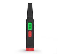 Metal detector portatile con schermo LCD e rilevamento a 360 gradi per controlli di sicurezza, scavi archeologici e caccia al tesoro (nero + rosso)