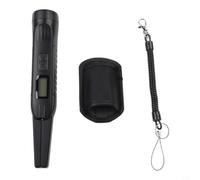 Metal detector portatile con schermo LCD e rilevamento a 360 gradi per controlli di sicurezza, scavi archeologici e caccia al tesoro (nero)