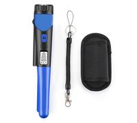 Metal Detector portatile Impermeabile ad alta sensibilità Rivelatore d'oro Puntatore Tesoro Individuazione Sonda con schermo LCD per il rilevamento dell'oro(Blauw)