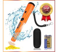 Metal Detector Portatile Impermeabile Alta Sensibilità 360 Gradi Luce LED Suono