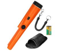 Metal detector portatile impermeabile, scansione a 360°, con puntatore ad alta sensibilità, include cintura per batteria e fondina, portatile, per adulti e bambini