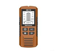 Metal detector portatile multifunzione da parete con display LCD rileva in modo sicuro legno, metallo e fonti di alimentazione CA (giallo)