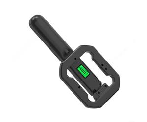 Metal detector portatile pieghevole con rilevamento a 360°, impermeabile IP66 con display LCD, vibrazione e allarme sonoro, luce LED e bussola per caccia in spiaggia ricerca tesori, nero