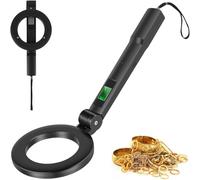 Metal detector portatile pieghevole, metal detector portatile a scansione a 360° con display LCD e 3 modalità regolabili, metal detector leggero ad alta sensibilità, per la ricerca di anelli d'oro e d