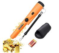 Metal Detector, Portatile Professionale Impermeabile Pinpointer Metal Detector con 1 Batterie, Luce LED e Vibrazione Automatica Alta Sensibilità, per Caccia al Tesoro Bambini Adulti