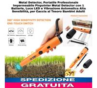 Metal Detector, Portatile Professionale Impermeabile Pinpointer Metal. Luce LED