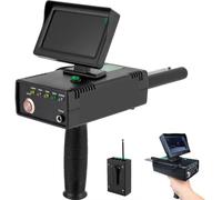 Metal detector portatile - Scanner metallico ad alta precisione con display LED 3D, raggio di ricerca 0-1200 m, profondità di rilevamento fino a 30 m, per oro, argento, rame