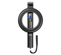Metal detector portatile - Tester per metallo a scansione a 360°, pieghevole, display a LED retroilluminato, avvisi sonori e vibrazioni, attrezzatura di rilevamento multifunzione per aeroporti e
