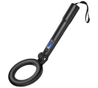 Metal Detector Portatile, Tester per Oro Portatile Pieghevole con Avviso Audio e Vibrazione Alta Sensibilità per Piccoli Oggetti Metallici Scansione a 360° Cercatore di Tesori
