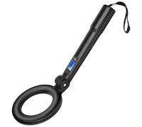 Metal Detector Portatile, Tester per Oro Portatile Pieghevole con Avviso Audio e Vibrazione Alta Sensibilità per Piccoli Oggetti Metallici Scansione a 360° Cercatore di Tesori Piccolo Detector