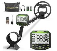 Metal Detector professionale per adulti e bambini, chip anti-interferenza, IP68, impermeabile, supporta batteria e alimentazione USB, 5 modalità di rilevazione (Verde)