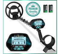 Metal Detector Professionale per Adulti Impermeabile con Display LCD Set Complet