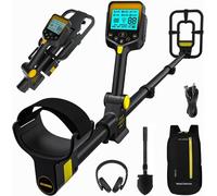 Metal Detector Professionale Pieghevole e Portatile, Batteria Ricaricabile al Li