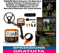 Metal Detector Professionali,Rilevatore Impermeabile ad Alta Precisione Con Disp