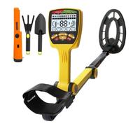 Metal Detector Profondo Professionale A Lungo Raggio Che Ricerca L'oro. Controllo Del Rilevatore D'oro Pieghevole Sotterraneo Impermeabile Rilevamento Preciso(C)