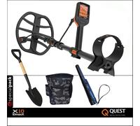 METAL DETECTOR QUEST X10 IDMAXX INCLUSI PINPOINTER PALA MARSUPIO