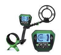 Metal Detector Rilevatore di metalli ad alta precisione Display LCD Stelo regolabile 4 modalità 10 ''Rilevatore di bobina di ricerca for monete d'oro e d'argento Uso subacqueo e in spiaggia