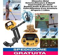 Metal Detector,Rilevatore di Metalli Impermeabile x Adulti Bambini Radar Oro