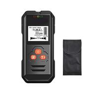 Metal Detector, Rilevatore di metallo retroilluminato nero AC Scanner for muro di profondità del cavo del cavo del rivelatore del legno LCD HD. Visualizza il cicalino(With Battery)