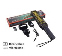 METAL DETECTOR SCANNER SECURITY PORTATILE RICARICABILE Professionale