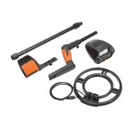 Metal Detector Sensitive 41.34 50.79in Detachable 245mm High Accuracy Coil Gold Finder with Adjustable Sensitivity and 3 Modes for Lawn Snow and Mountain Detecting