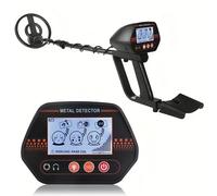 Metal detector sotterraneo portatile per cercatori di tesori da spiaggia ad alta sensibilità per bambini e adulti Rilevatore d'oro ad alta precisione Black