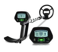 Metal detector sotterraneo professionale ad alta precisione con LCD e funzione di memoria, retroilluminazione regolabile Impermeabile e robusto