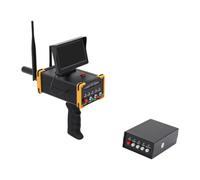 Metal detector sotterraneo, scanner professionale per metalli con display LCD e raggio di rilevamento di 99 m, profondità 15 m, cercatore d'oro per caccia al tesoro in rame argentato e diamante, nero