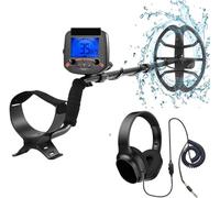 Metal Detector TC-600 Metal Detector Professionale Profondità sotterranea Gold Detector Tesoro 19.2KHZ Rilevamento puntuale ad alta frequenza Impermeabile Alta precisione(With earphone)