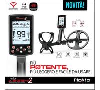 METAL DETECTOR THE LEGEND 2 NOKTA MAKRO 2 PIASTRE 28/21 CM CUFFIE BLUETOOTH