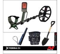 METAL DETECTOR X-TERRA PRO MINELAB INCLUSI PINPOINTER PALA MARSUPIO