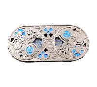 Metal Dice, Game Theme Metals Spin Dice, Aluminum Alloy with Engravings, 4.69x2.13 Inches, Portable Compact Ideal for Beginners Group Activities, Bar, Dorm, Travel, and Home Use