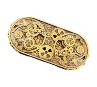 Metal Dice, Game Theme Metals Spin Dice, Lega di alluminio con incisioni, 4,69 x 2,13 pollici, portatile compatto ideale per Beginners Group Activities, Bar, Dorm, Travel, e Home Use