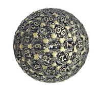Metal Dice Single D100 - Gioco di ruolo di alta qualità, dungeones e dragons Pathfinder Cube | Cubo pesante, seri gamer Fantasy Adventure Tabletop Games Set e protezione da collezione