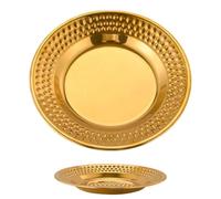 Metal Dinner Plates, Mirror Finish Tableware for Home and Kitchen