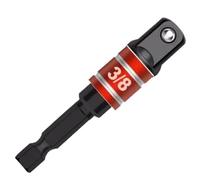 Metal Drill Bit Sets,1pc Socket Adapter Impact Driver with Hex Shank Extension Bar 1/4 3/8 1/2 Taladro Drilling Machine with Tool Kit(Balck 38)