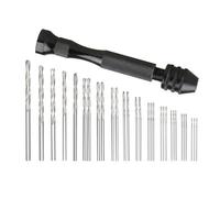 Metal Drill Bit Sets,31PCS Precision Pin Vise Hobby Hand Rotary Tools