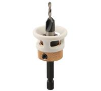 Metal Drill Bit Sets,Carbide Countersink Adjustable Material Carpentry Depth Stop(3.2x8mm)