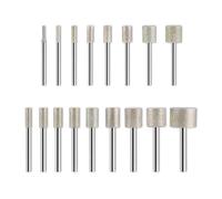 Metal Drill Bit Sets,Stone Carving,Diamond Cylindrical Burr,Polishing & Shaping Jade,Jadeite,Glass,Ceramics(3 * 3mm 10pcs)