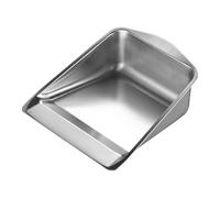 Metal Dust Pan, Stainless Steel Pan, Outdoor Dust Pan, Household Dust Pan, Portable Cleaning Tool, Compact Dust Pan, Outdoor Pan for Indoor and Outdoor Use